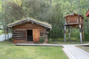 Blockhaus des als Schriftsteller berühmt gewordenen Jack London in Dawson City