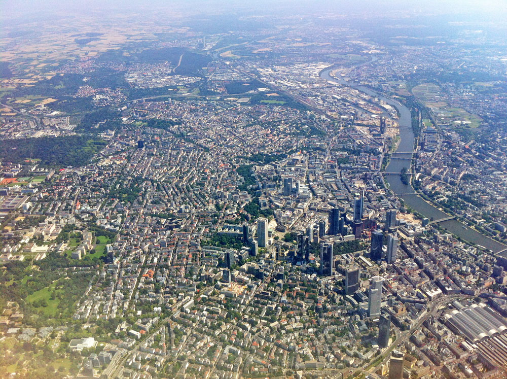 Frankfurt Luftaufnahme