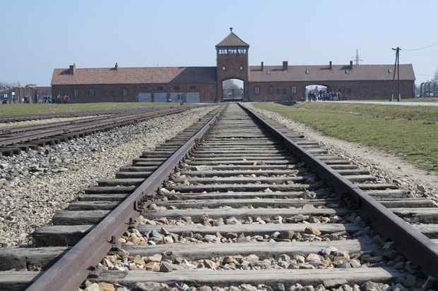 Aus Auschwitz, hier ein Foto der Einfahrt nach Birkenau, werde ich in einem späteren Beitrag mehr Fotos zeigen