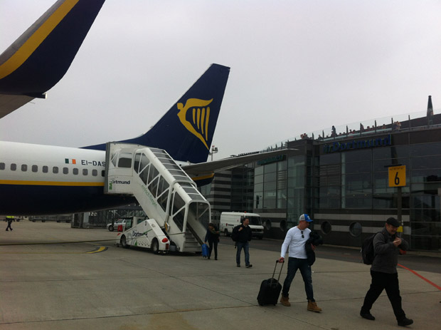 Zurück nach Dortmund ging es wieder mit Ryanair