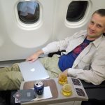Auf einem Sitz in der Turkish Airlines Business Classlässt es sich aushalten