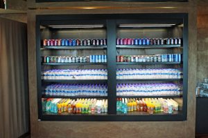 Die Getränkeauswahl war in der CIP Business Lounge am Flughafen Istanbul groß