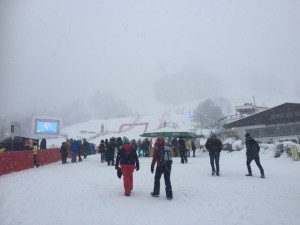 Als ich in Kitzbühel ankam, schneite es stark