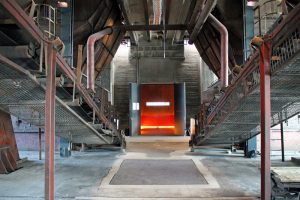 Im Gebäude der Kohlenwäsche auf der Zeche Zollverein in Essen liegt der Eingang zum Ruhr Museum