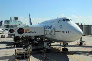 Auch 747-800 waren reichlich zu sehen