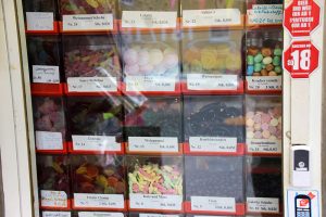 Bonbons in einer Trinkhalle bzw. einem Kiosk im Ruhrgebiet