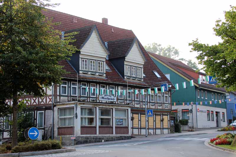 Das Hotel Rathaus steht leer. Einst hat Goethe hier in Altenau genächtigt.