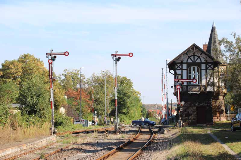 Signale im Bahnhof Thale
