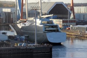 Das größte private Segelschiff der Welt wird gerade in Kiel gebaut