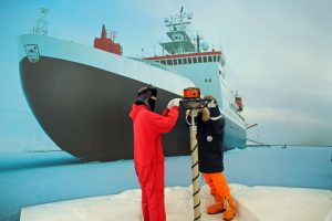Schiff Seestern als Symbol der Polar- und Meeresforschung
