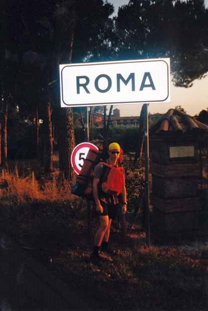 Auf dem Weg zum Campingplatz in Rom
