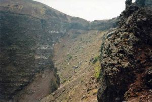 Der Krater des Vesuvs