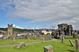 Das Aberystwyth Castle ist größtenteils zerstört