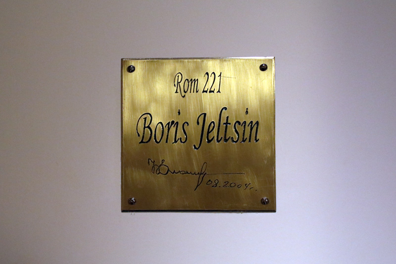 Auch Boris Jelzin hat in diesem Hotel übernachtet