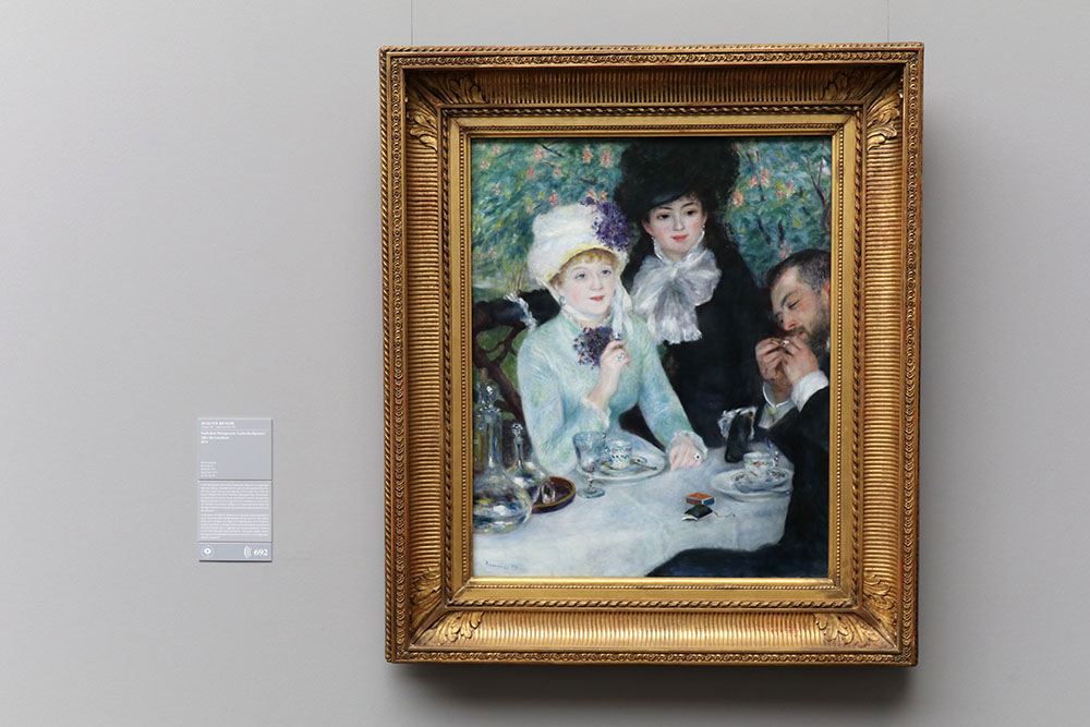 Auguste Renoir - Nach dem Mittagessen, 1879 Gemälde im Städel Museum in Frankfurt