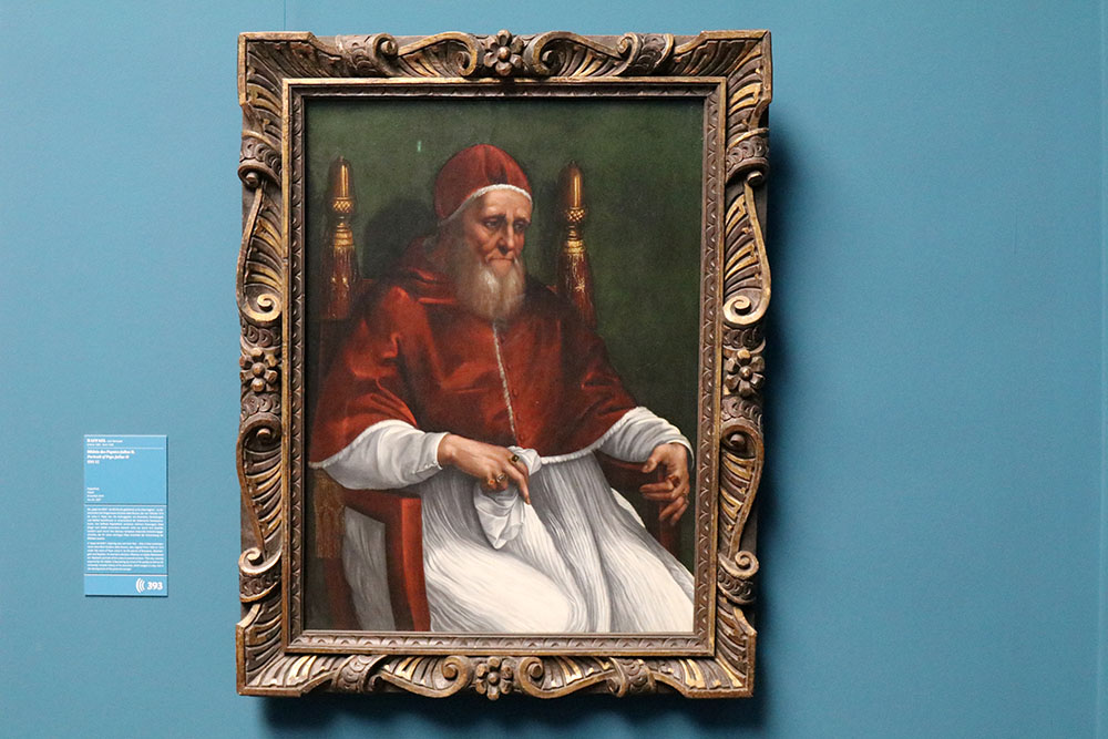 Kunst - Raffael - Bildnis des Papstes Julius II., 1511-12 im Städel Museum Frankfurt