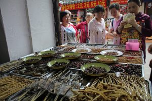 Essen in China Insekten
