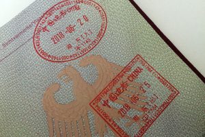 Einreisestempel China