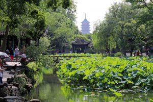 Der Garten des bescheidenen Beamten ist der größte Garten der klassischen chinesischen Gärten in Suzhou