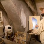 Der Maler Henri de Toulouse-Lautrec portraitiert im Sexmuseum Amsterdam ein Aktmodell