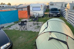 Camping in Schillig an der Nordsee mit Zelt