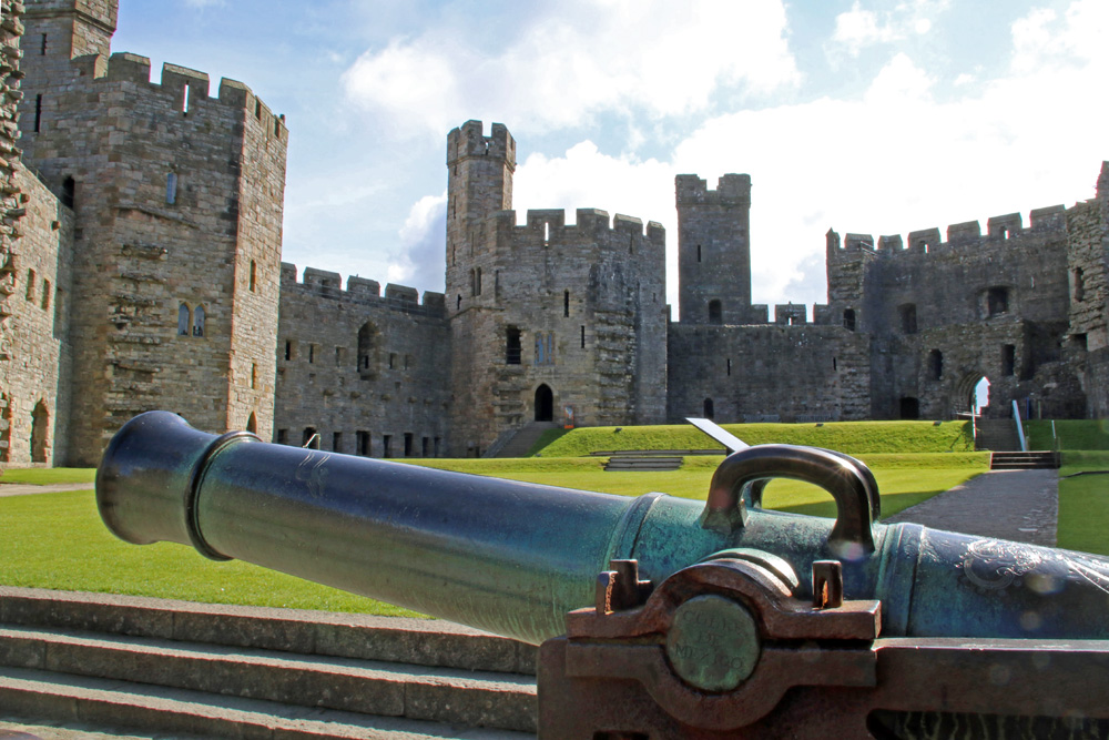 Caernarfon Castle gehört zu den schönsten Burgen in Wales