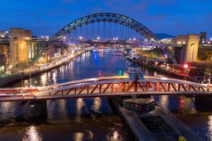 Sieben Brücken über den Tyne in Newcastle