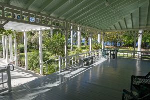 Großzügig präsentiert sich die Veranda von Thomas Alva Edison in Fort Myers.