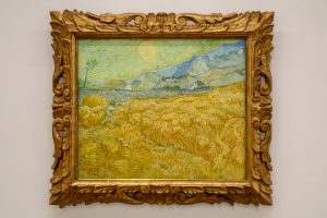 "Die Ernte, Kornfeld mit Schnitter" von Vincent van Gogh