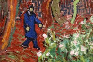 Wer ganz nah an die Gemälde Van Goghs herantritt, erkennt die fast reliefartige Oberfläche