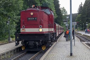 Diesellok der Brockenbahn im Harz