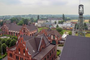 Zeche Zollern in Dortmund im Ruhrgebiet Blick vom Fördergerüst