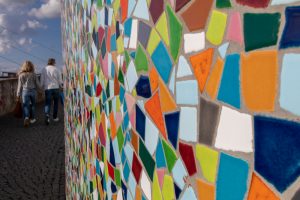 Düsseldorf Rheinpromenade Mosaik