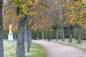 Neues Palais im Potsdamer Park Sanssouci im Herbst