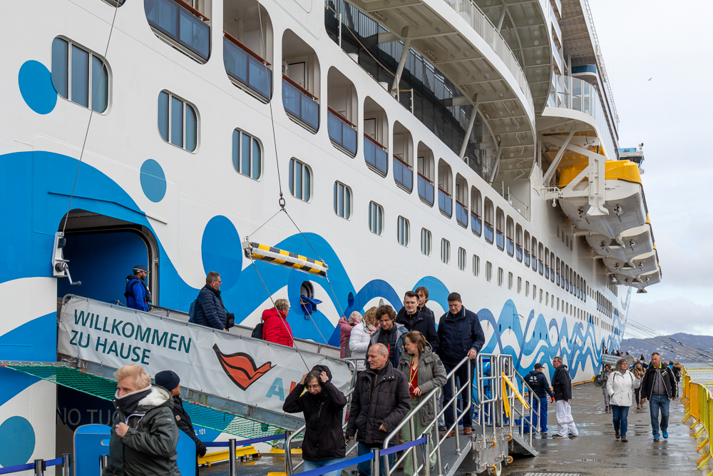 Aida Kreuzfahrt nach Norwegen, Besuch in Bergen
