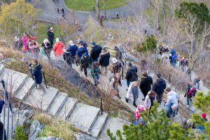 Treppen hinauf zum Aussichtspunkt Aksla in Alesund