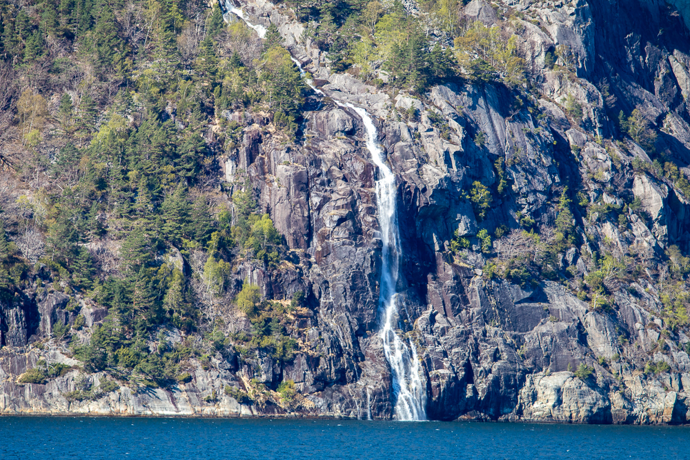 Wasserfall am Lysefjord